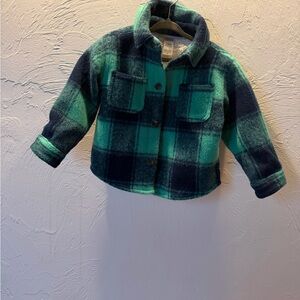 Carter's Blue and Green Plaid Jacket